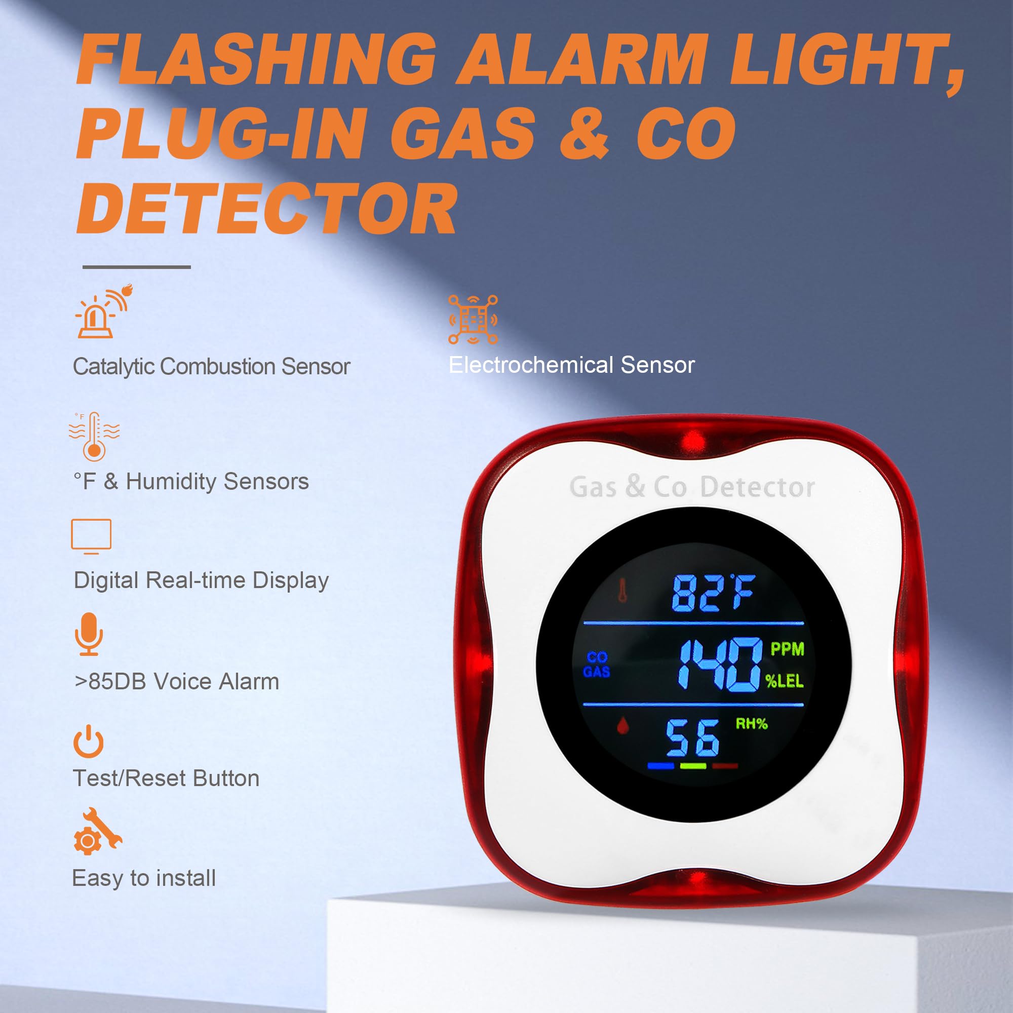 Co Detector Plug - Комбинированные детекторы газа и угарного газа,