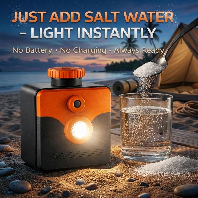 Power Outage Light - Соляная лампа, работающая от соленой воды,