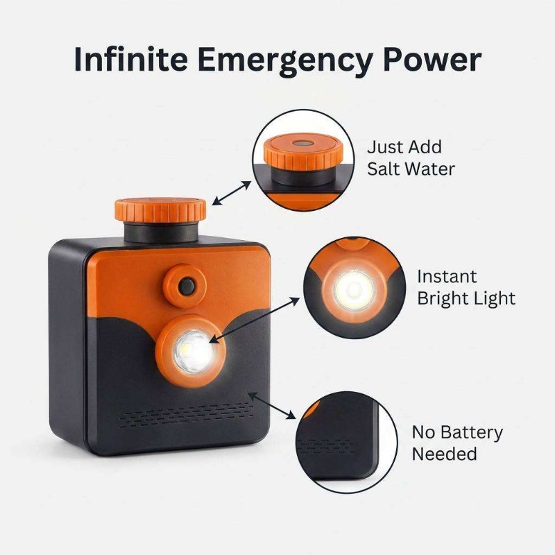 Соляная лампа, работающая от с – обзор и цена Power Outage Light