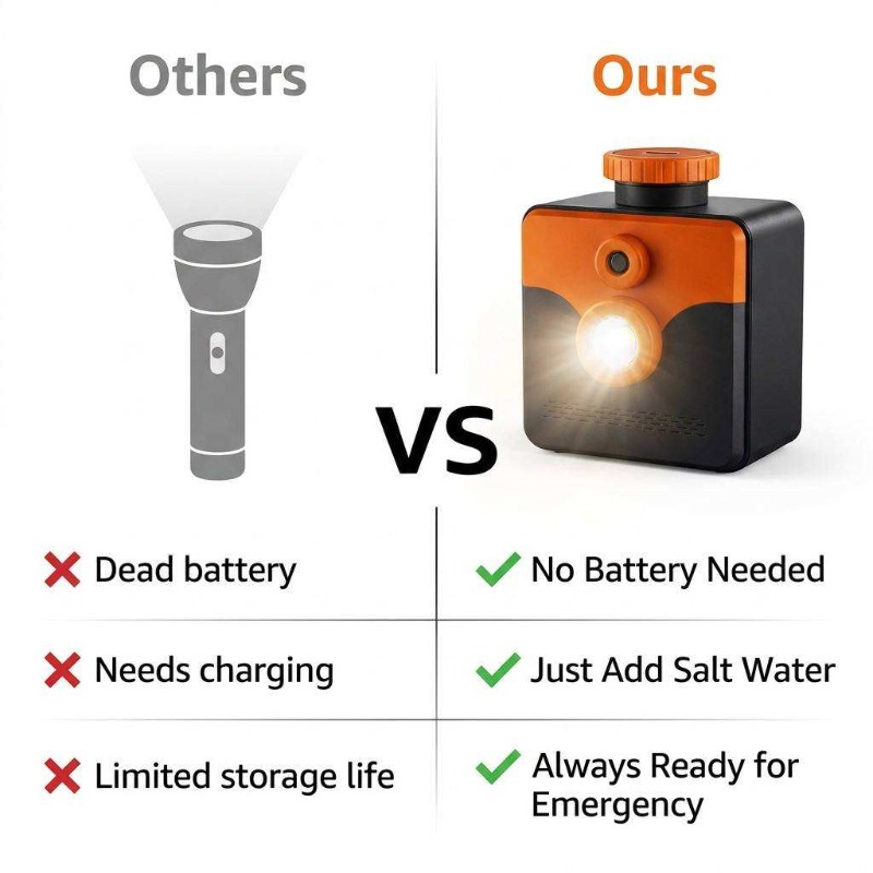 Соляная лампа, работающая от с – обзор и цена Power Outage Light