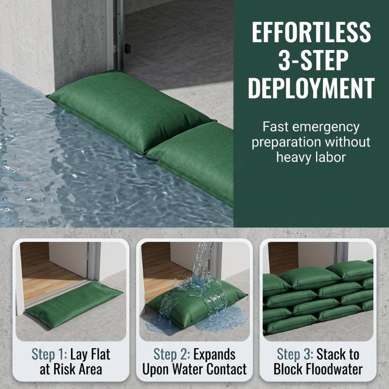 Быстрорасширяющийся самонадува – обзор и цена Flood Barrier Bag